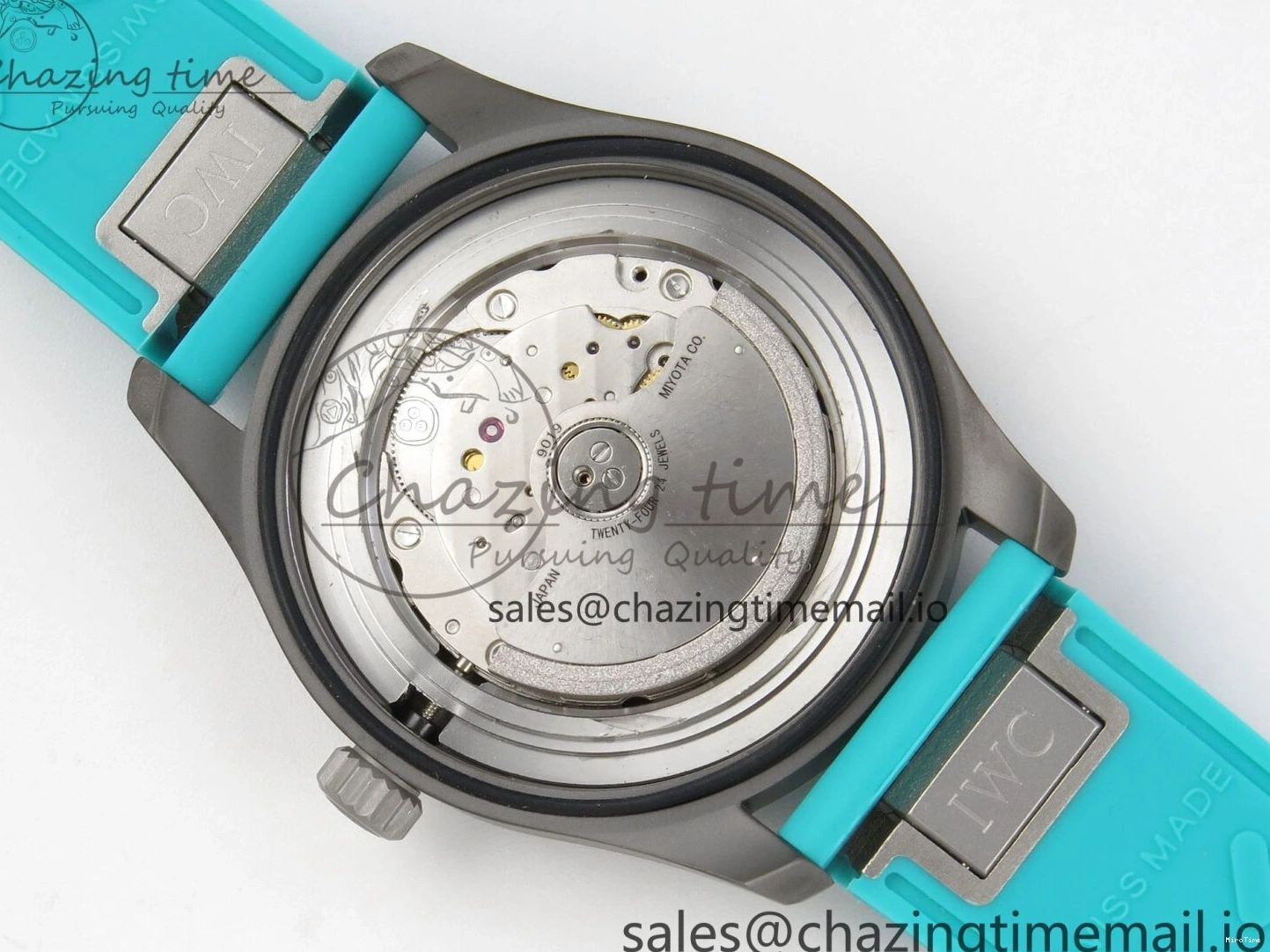 MIROTIME 0109 Pilot Mark XX BLSF 1:1 Best Edition Black Blue Dial on Blue Rubber Strap MIYOTA Sleek 6989